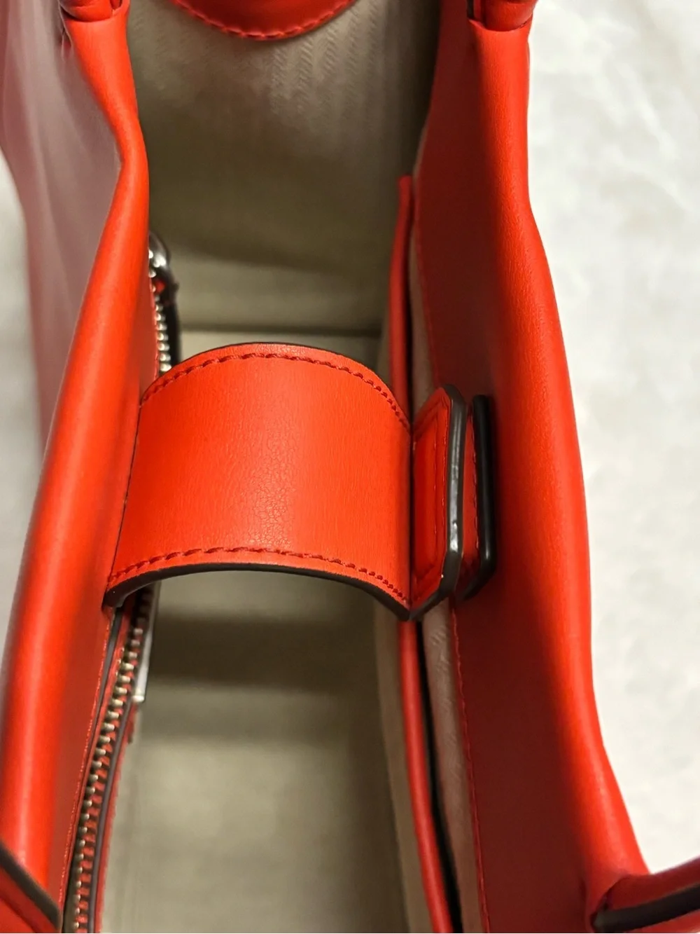 Authentic Tory Burch Ella Bio Tote Bag in Poppy Red